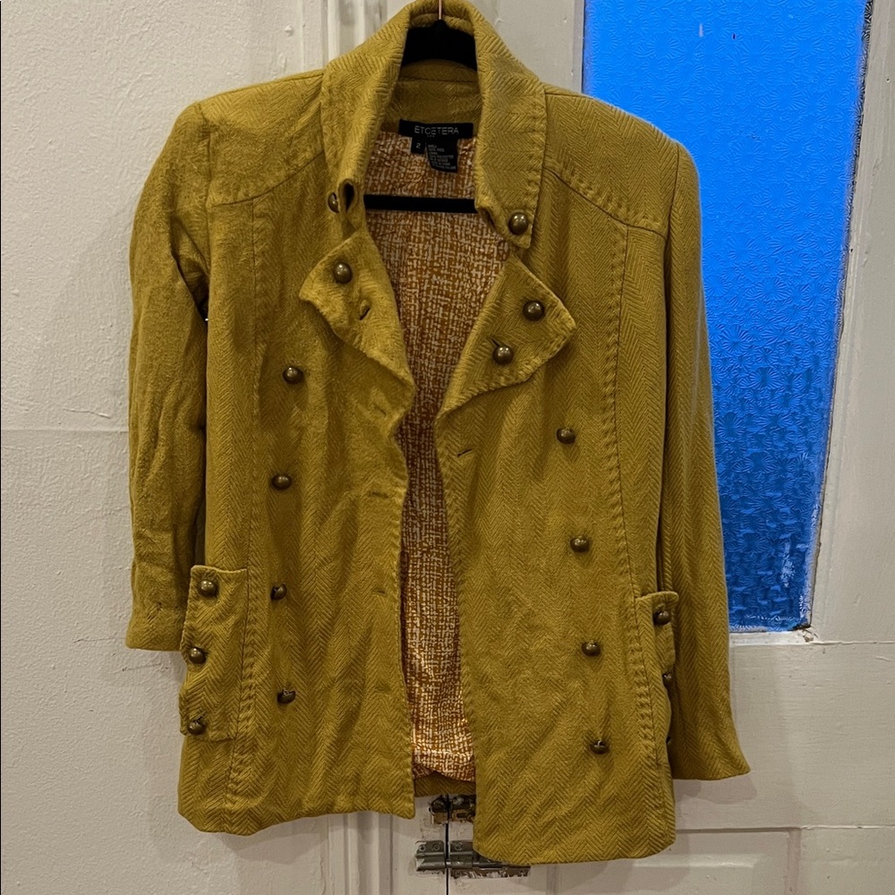 Etcetera Women's Mustard Utility Jacket